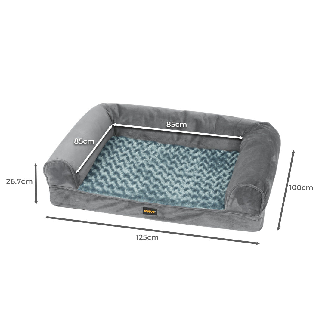 PaWz Pet Bed Sofa Dog Bedding Soft Warm XXL Grey XX-Large-2029387277830066178