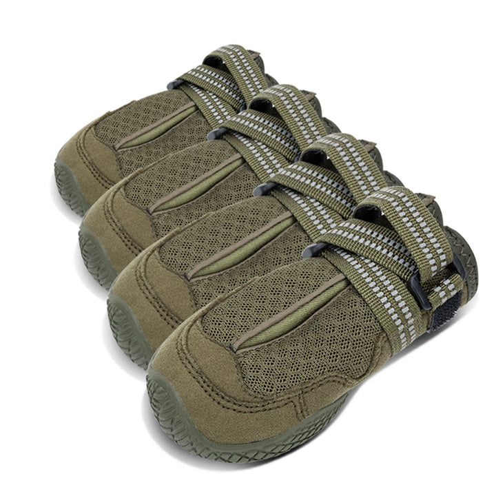 Whinhyepet Outdoor Adventure Dog Shoes - Green, Size 6-1962324869773398016