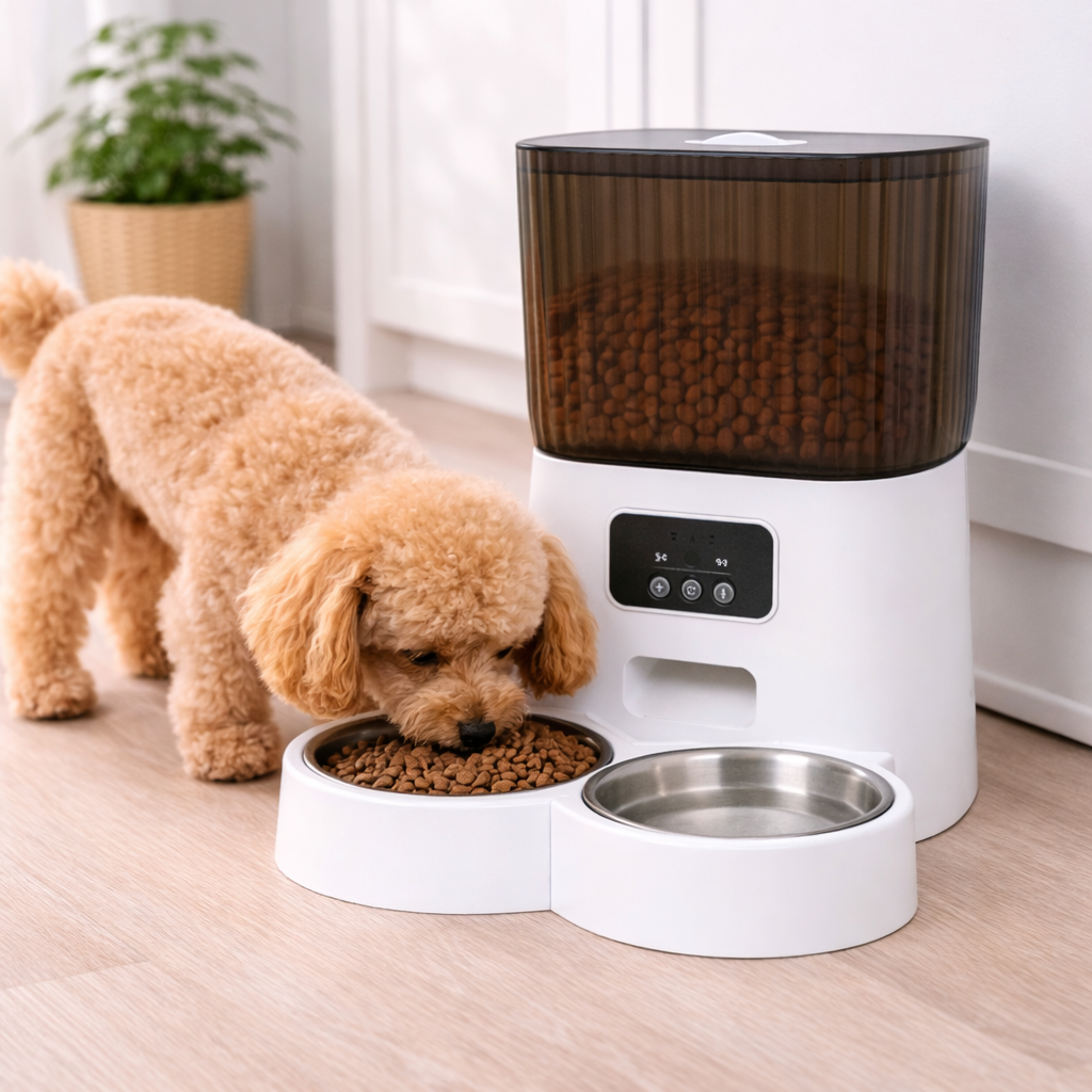 PaWz Dual Auto-Feeder With Wi-Fi Camera