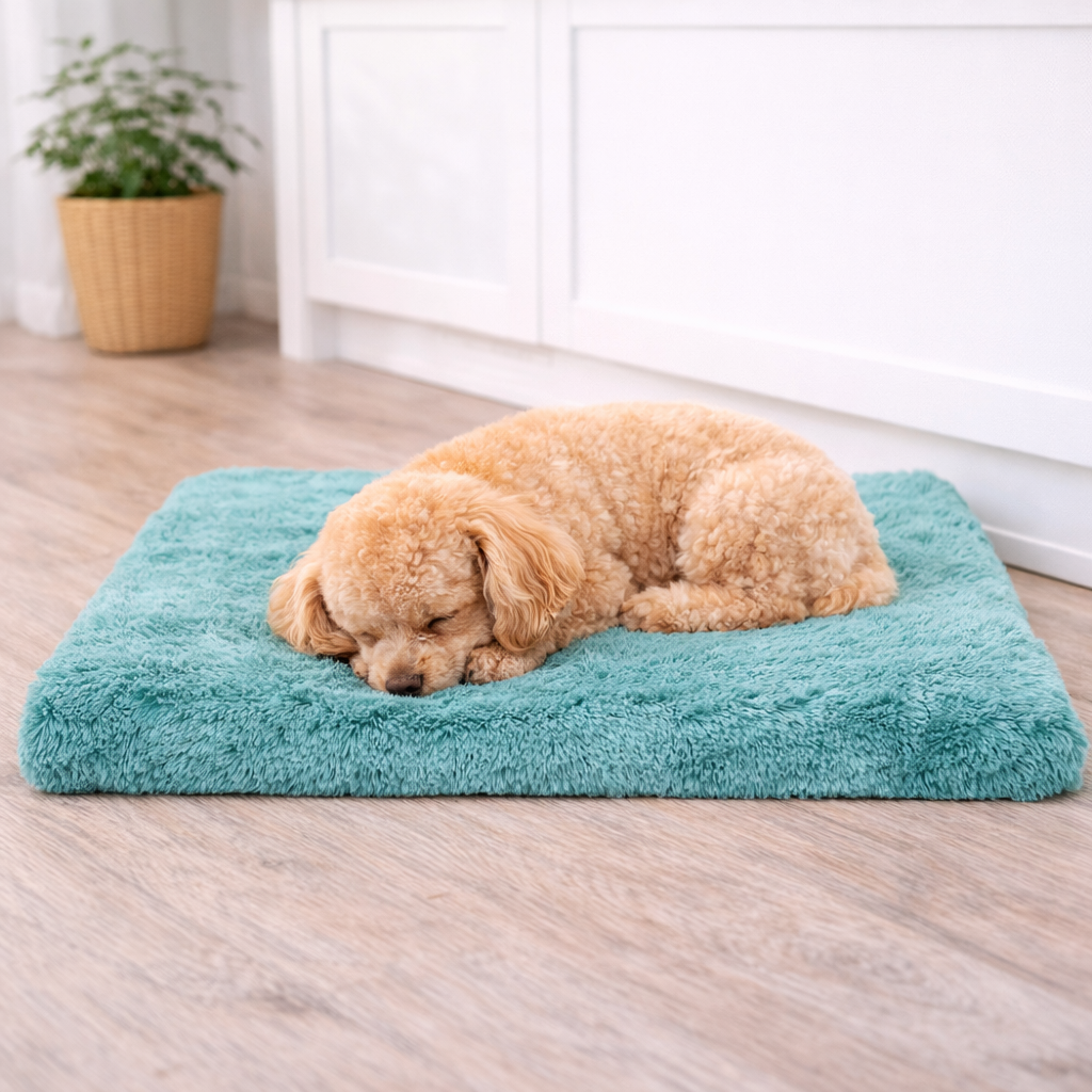 PaWz Memory Foam Dog Mat - Green, L