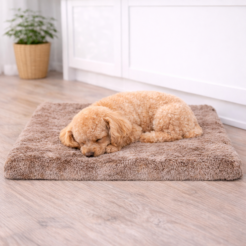 PaWz Memory Foam Dog Mat - Brown, XXL