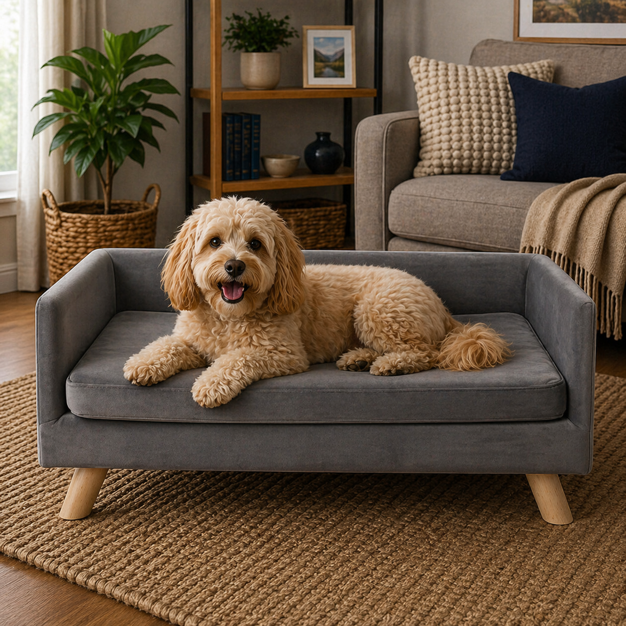 PaWz Dog Sofa Bed - Dark grey