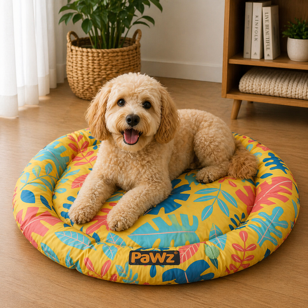 PaWz Leafy Round Cooling Mat - L