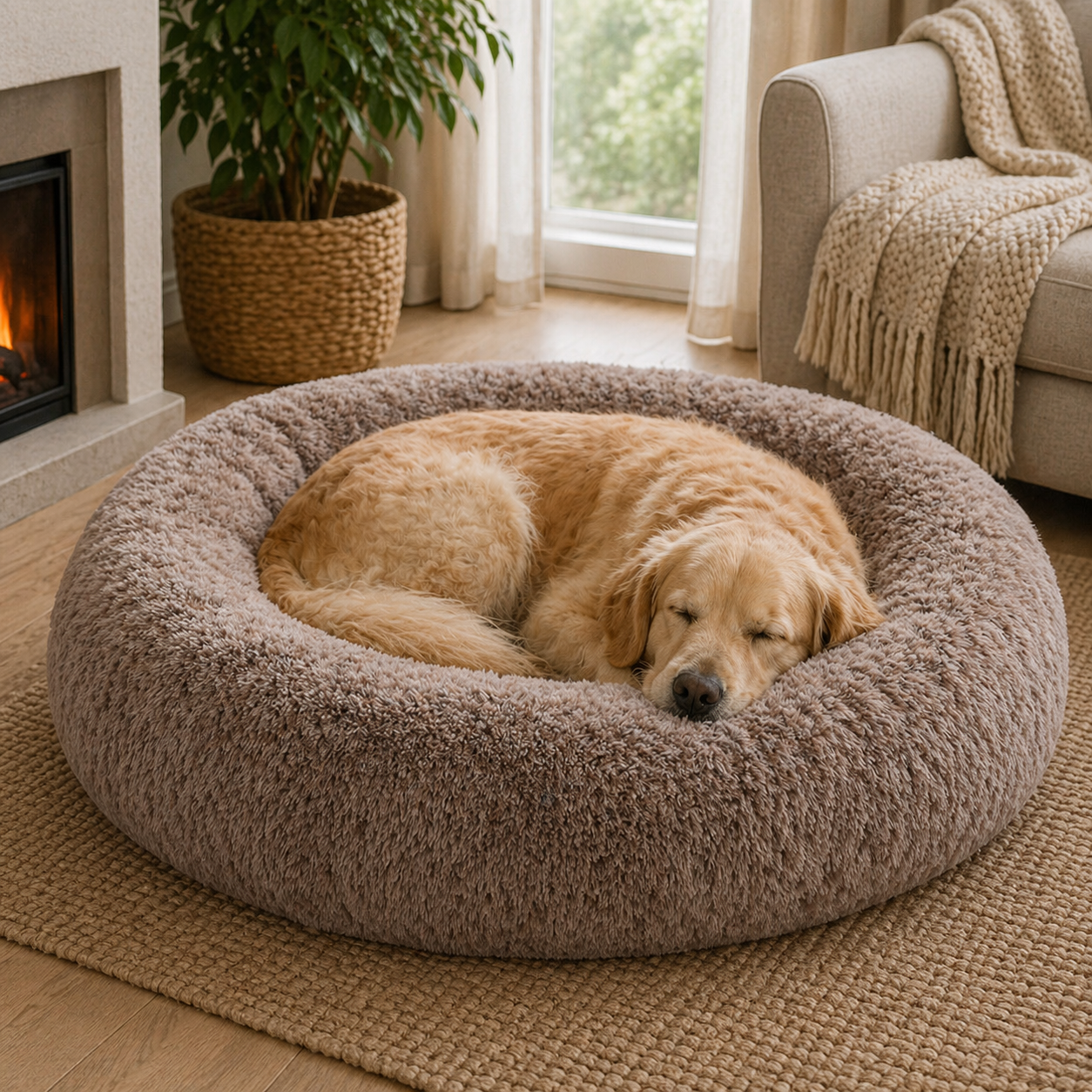 TheNapBed Fluffy Bed - Brown