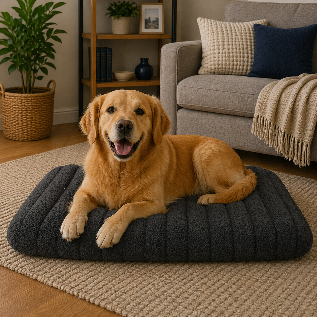 Pawz Orthopedic Sherpa Bed - Grey, L