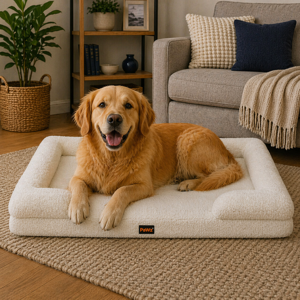 PaWz Memory Foam Sofa - White, XL