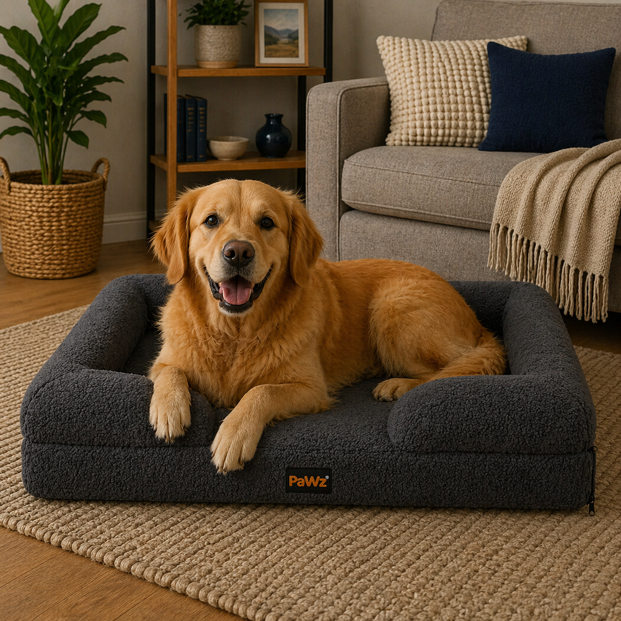 PaWz Memory Foam Sofa - Grey, M