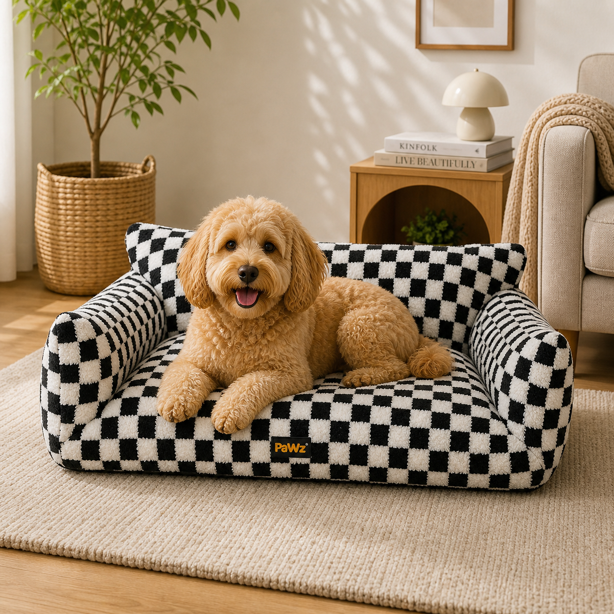 Pawz Orthopedic Couch - Cheq, XS