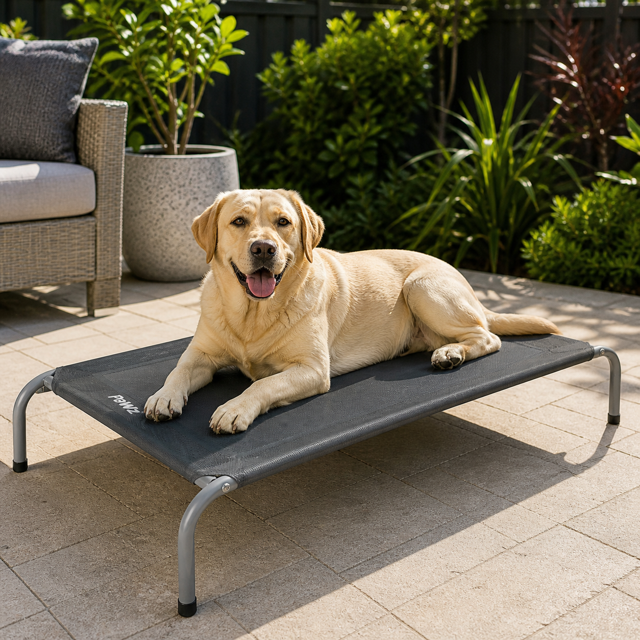 PaWz Trampoline Bed - Grey, M