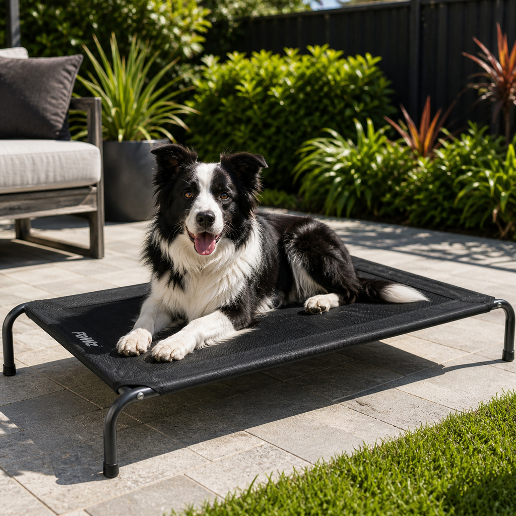 PaWz Trampoline Bed - Black, L