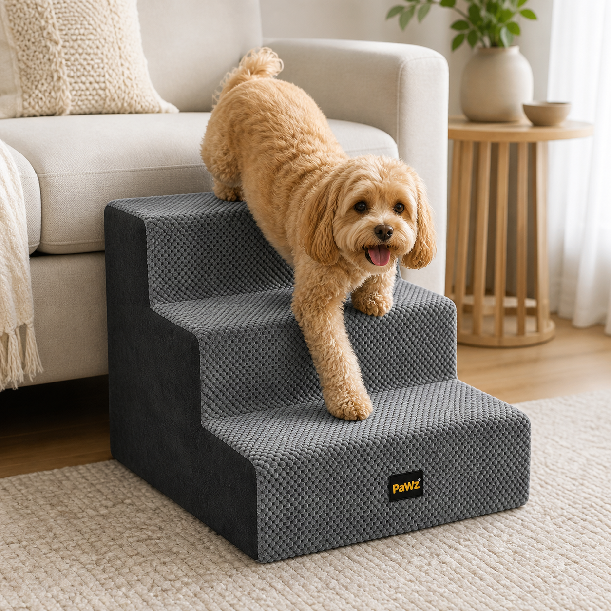 Pawz Soft Foam 3 Step Stairs