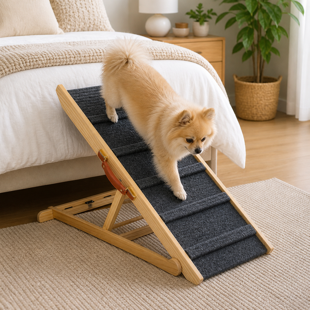 PaWz 5 Step Adjustable Wooden Ramp