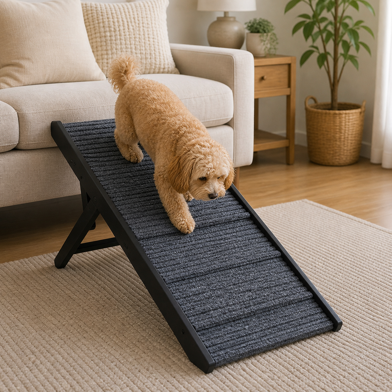 PaWz 5 Step Adjustable Black Ramp