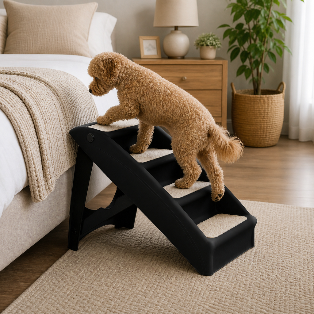 PaWz Plastic Dog Stairs - Dark