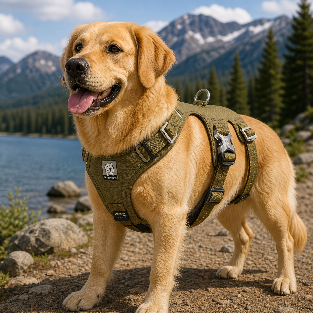 Whinhyepet Dog Harness - Green, XS