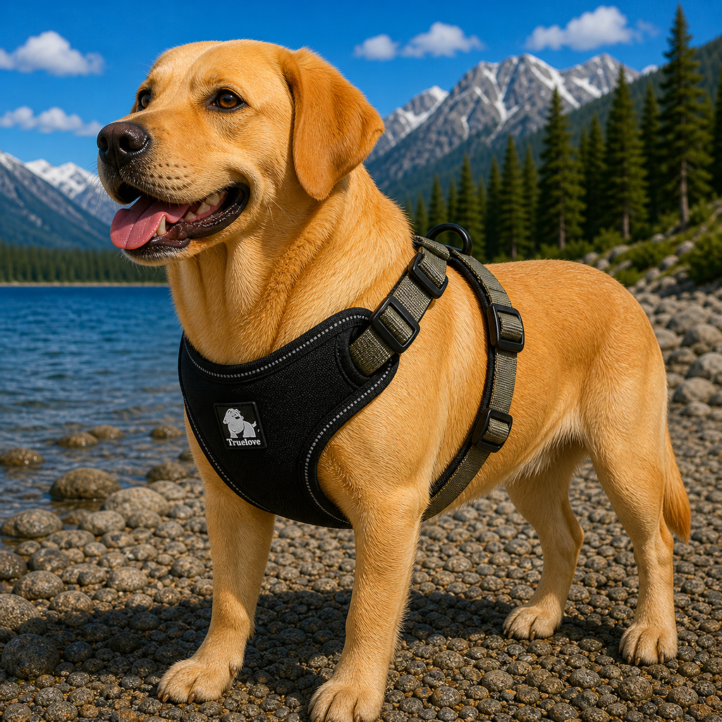 True Love Urban Dog Harness - Khaki, M