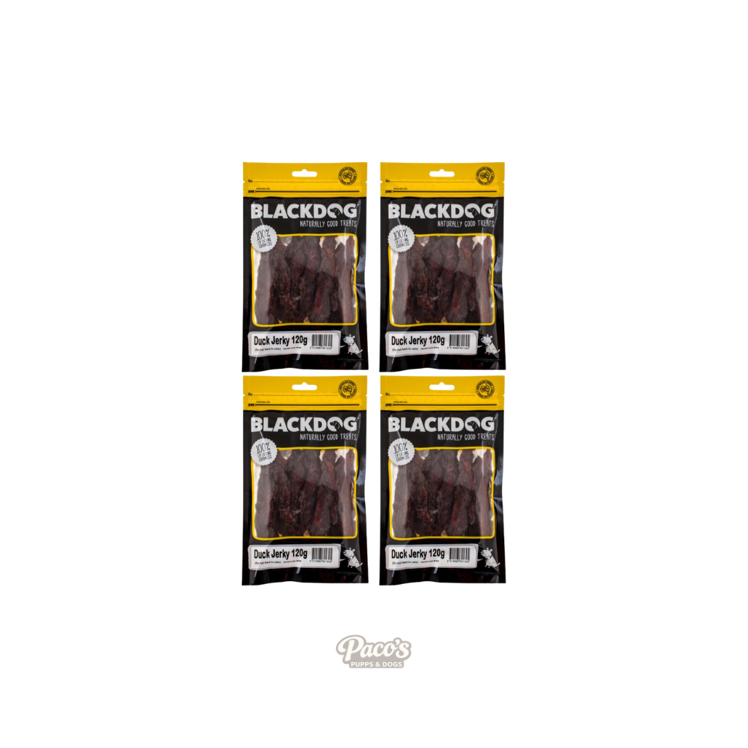 Blackdog Dog Treats Duck Jerky - 120g x 4pk