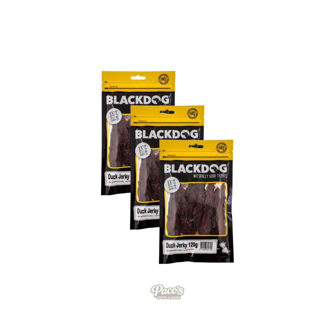 Blackdog Dog Treats Duck Jerky - 120g x 3pk