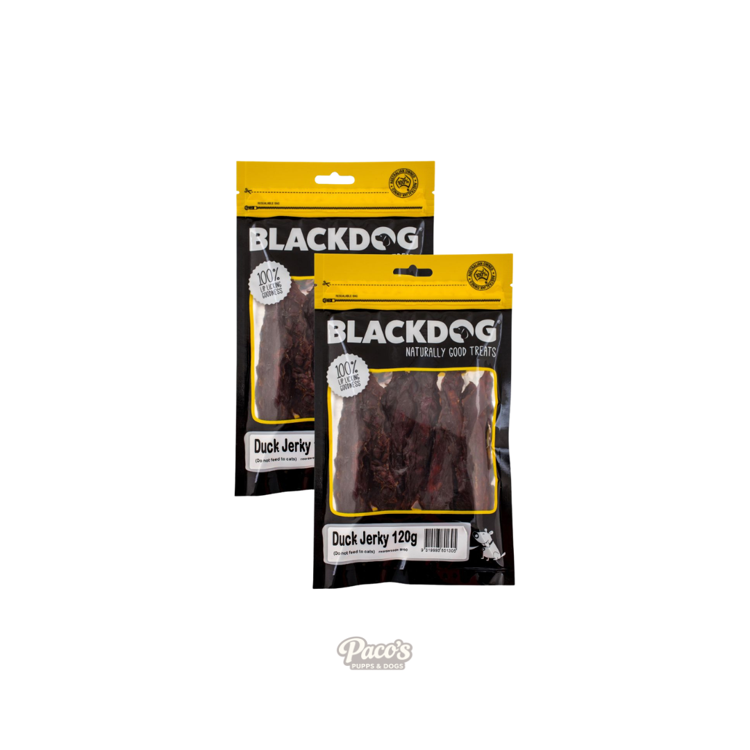Blackdog Dog Treats Duck Jerky - 120g x 2pk