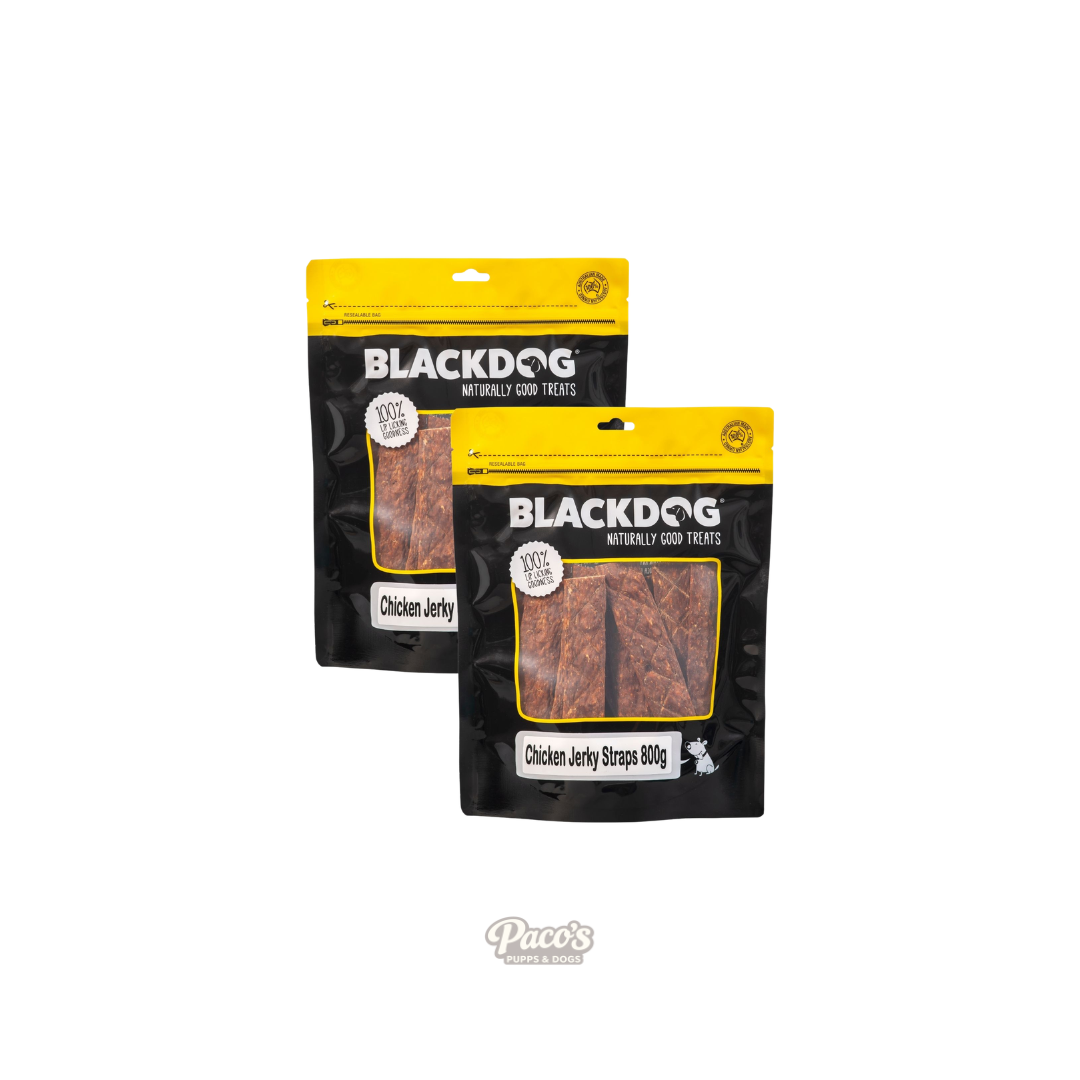 Blackdog Chicken Jerky Straps - 800g x 2pk