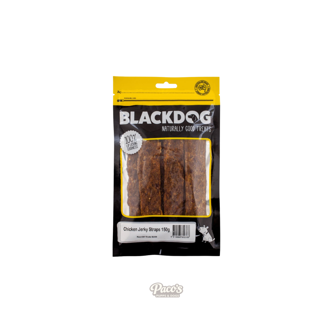 Blackdog Chicken Jerky Straps - 150g