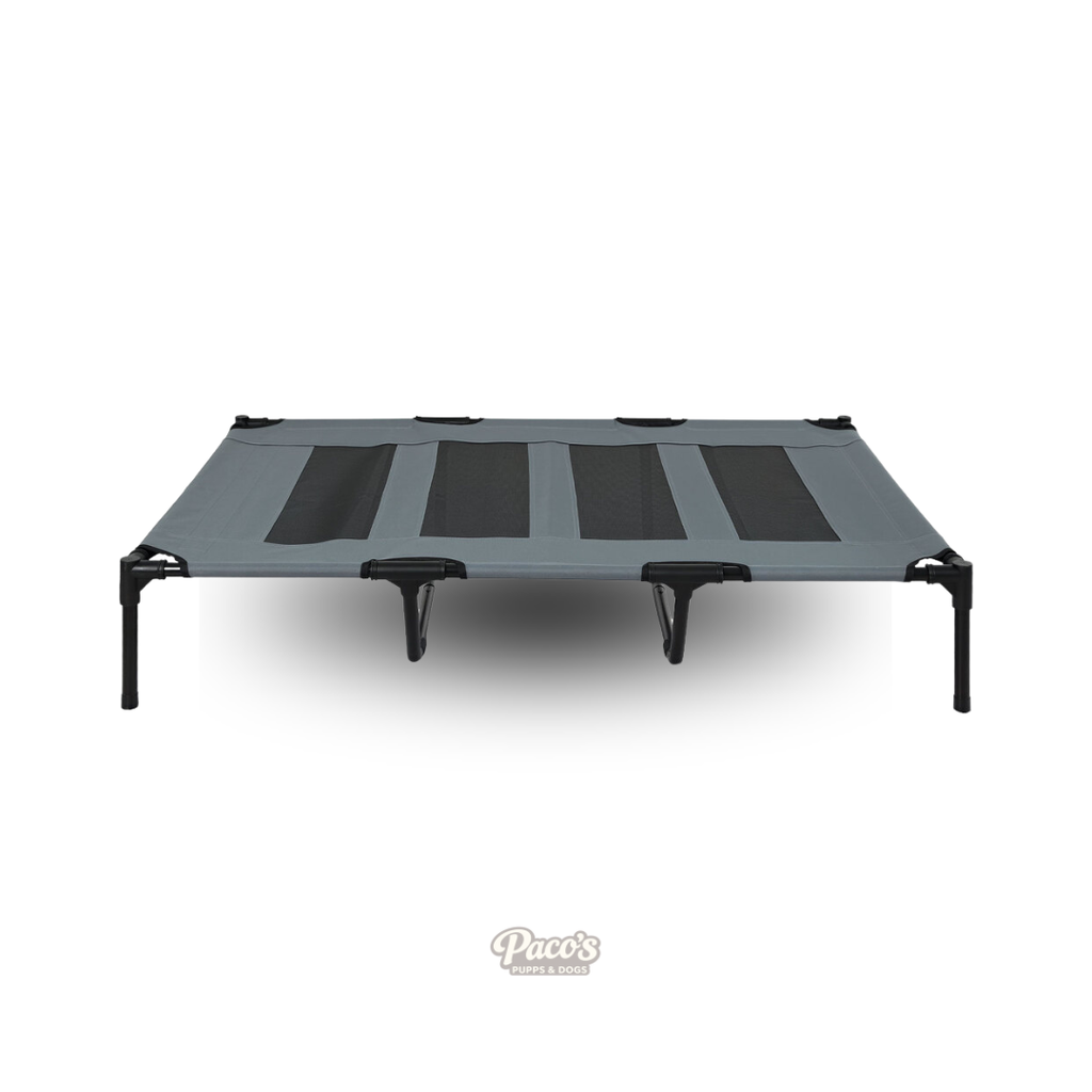 Pawz Elevated Mesh Dog Bed – Black