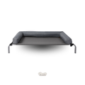 PaWz Elevated Bolster Bed - Grey, L