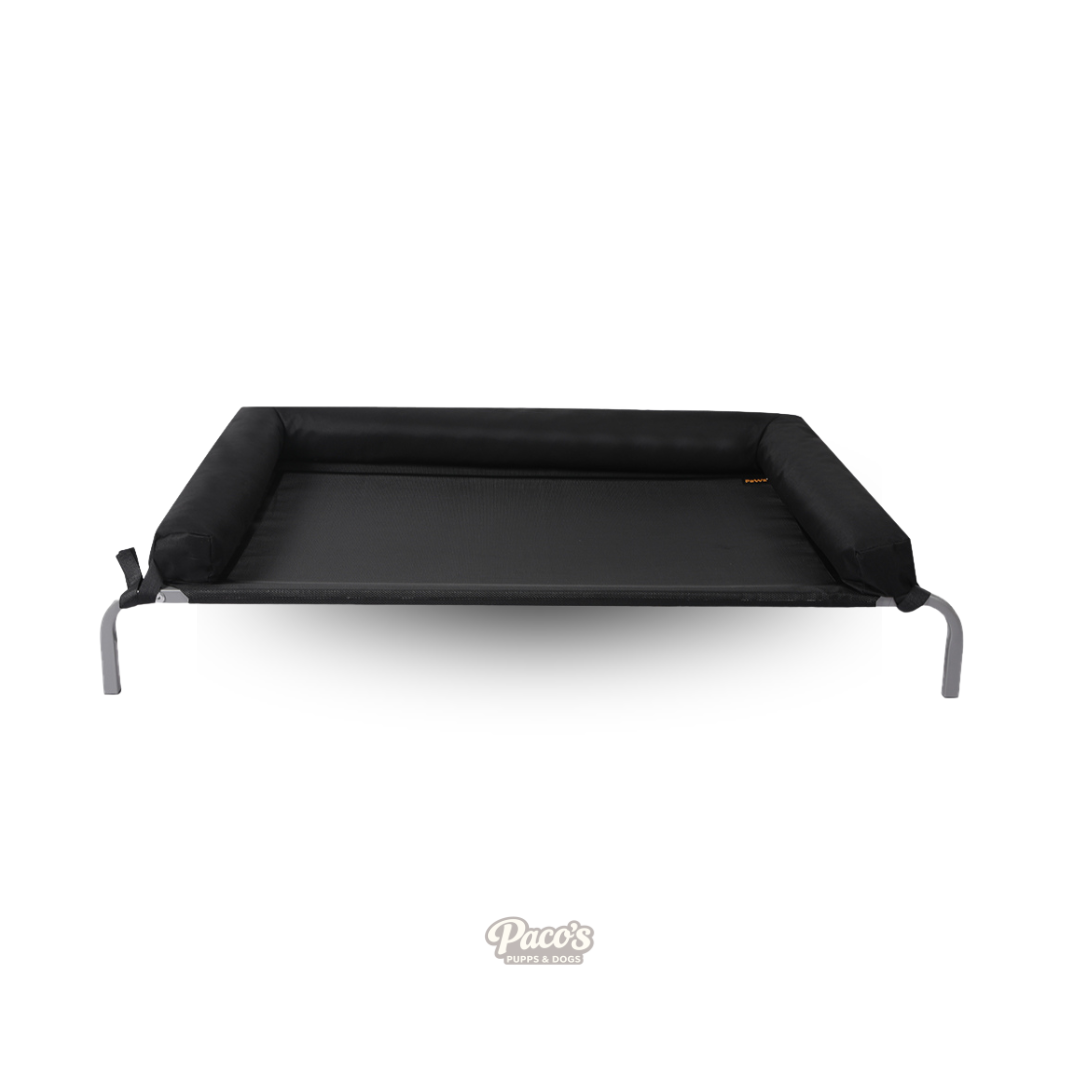 PaWz Elevated Bolster Bed - Black, XL