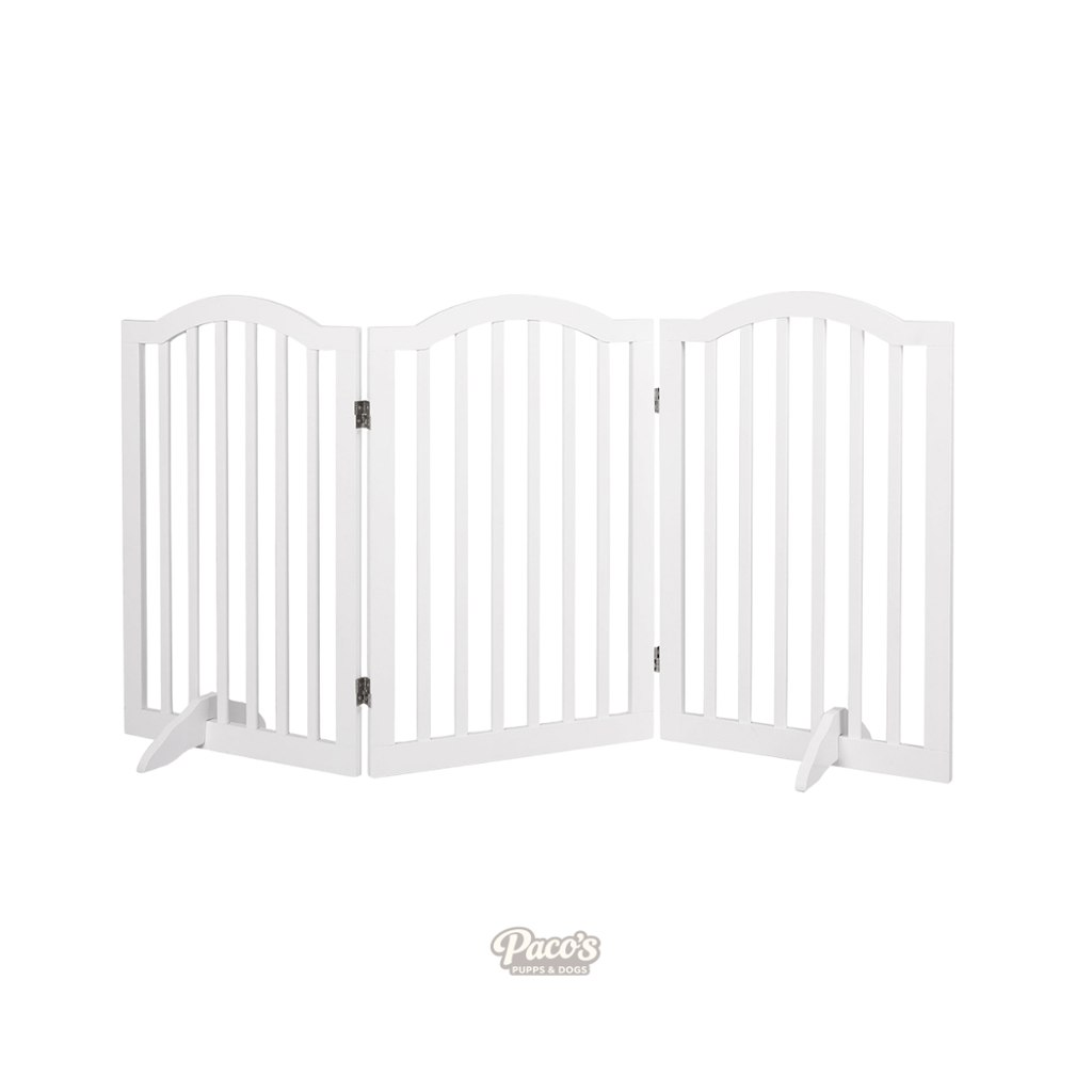PaWz Wooden Safety Gate – White, 3 Panel