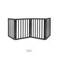 PaWz Wooden Safety Gate – Black, 4 Panel