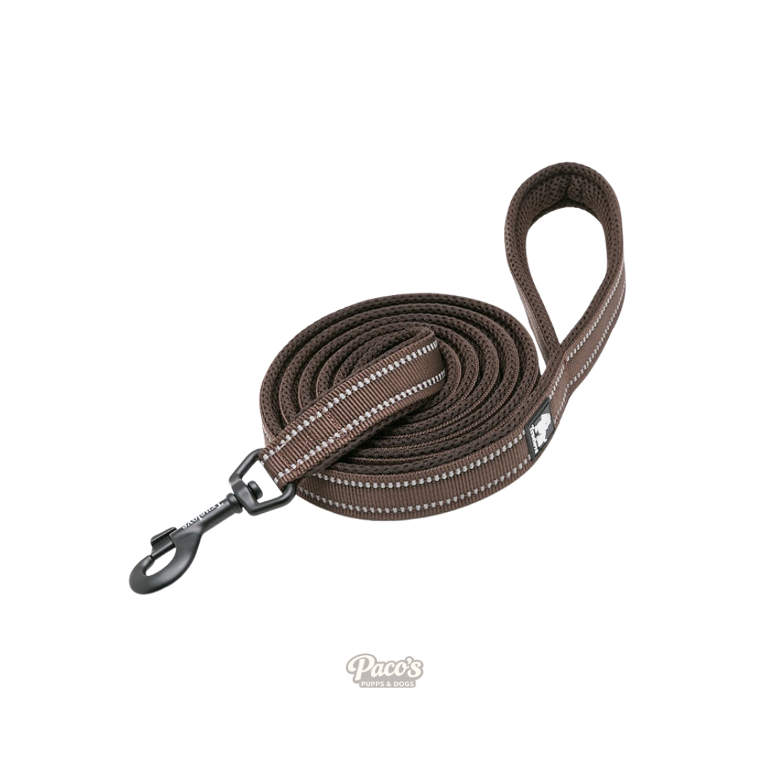 True Love Reflective Pet Leash 2m - Brown, S