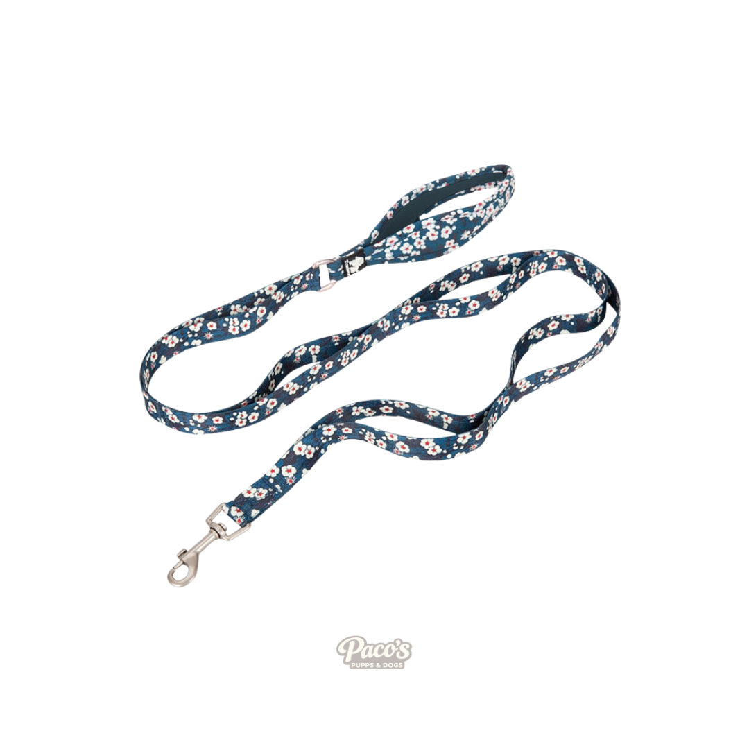 TrueLove Floral Dog Lead - Blue L