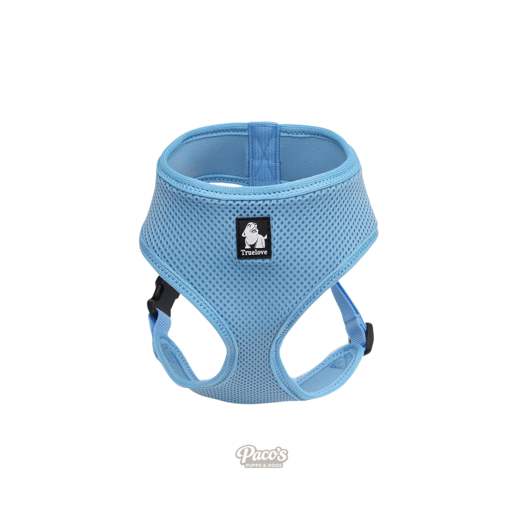 Dog Harness with Steel D Ring - Blue, XL
