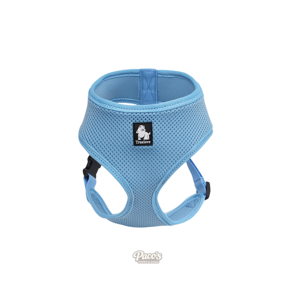 Dog Harness with Steel D Ring - Blue, L