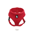 Dog Harness with Steel D Ring - Red, M