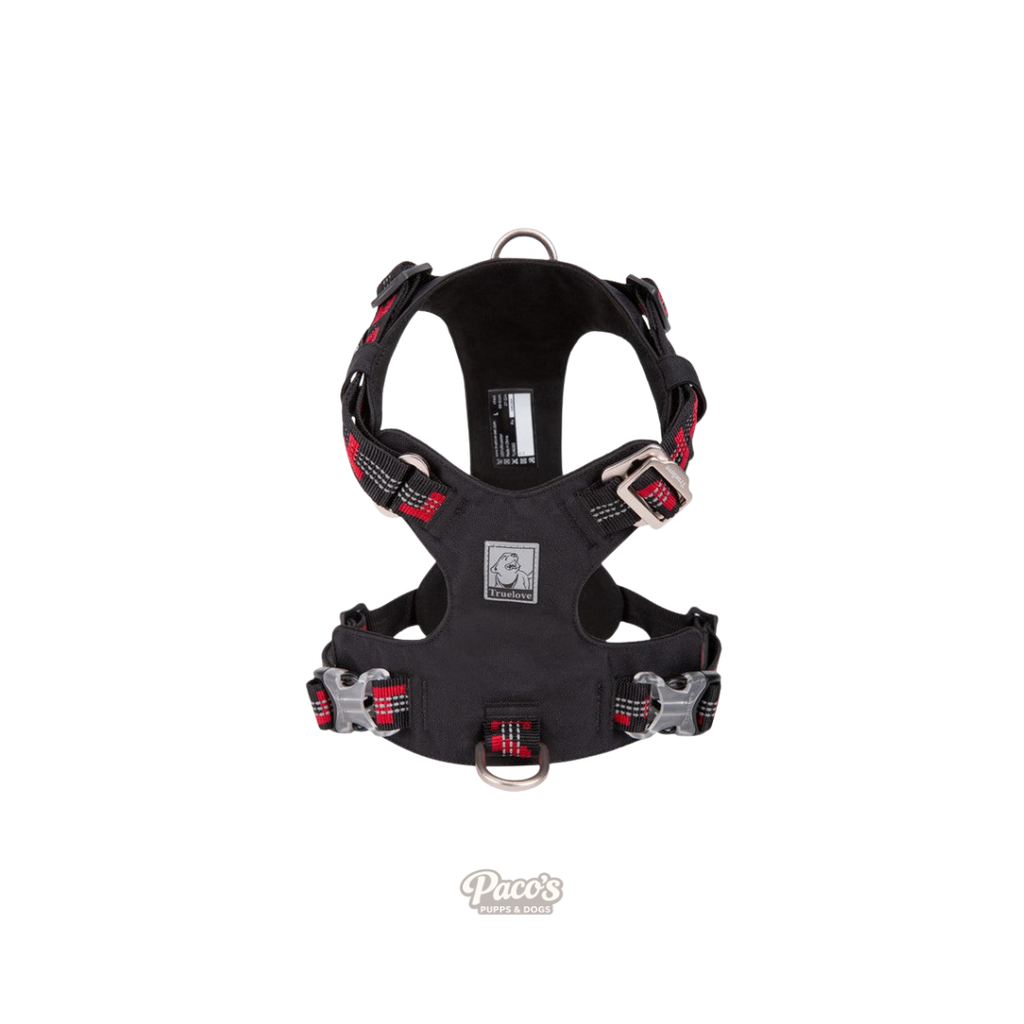 True Love Lightweight Reflective Harness - Black, XL