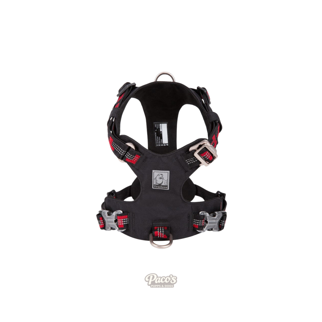 True Love Lightweight Reflective Harness - Black, M