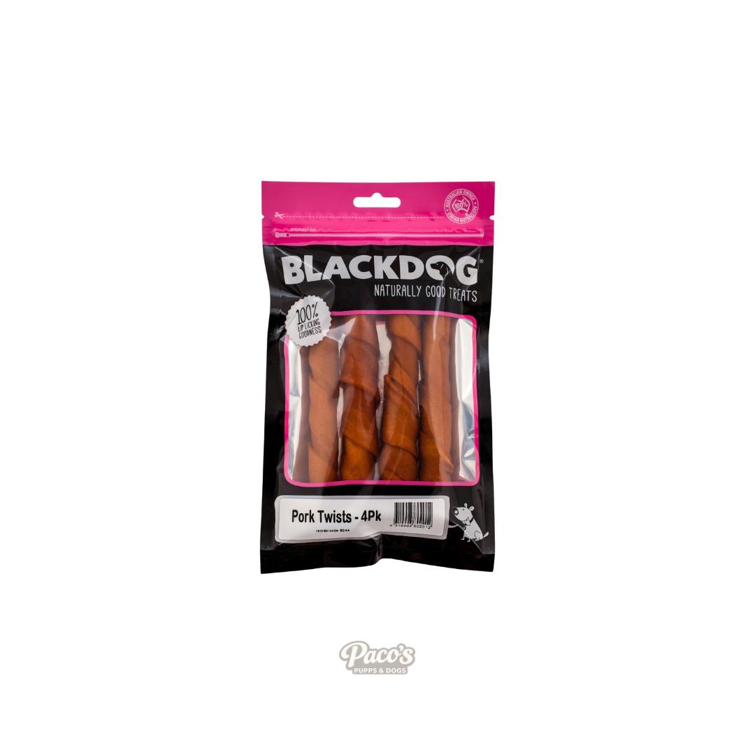 Blackdog Pork Twists - 4pk