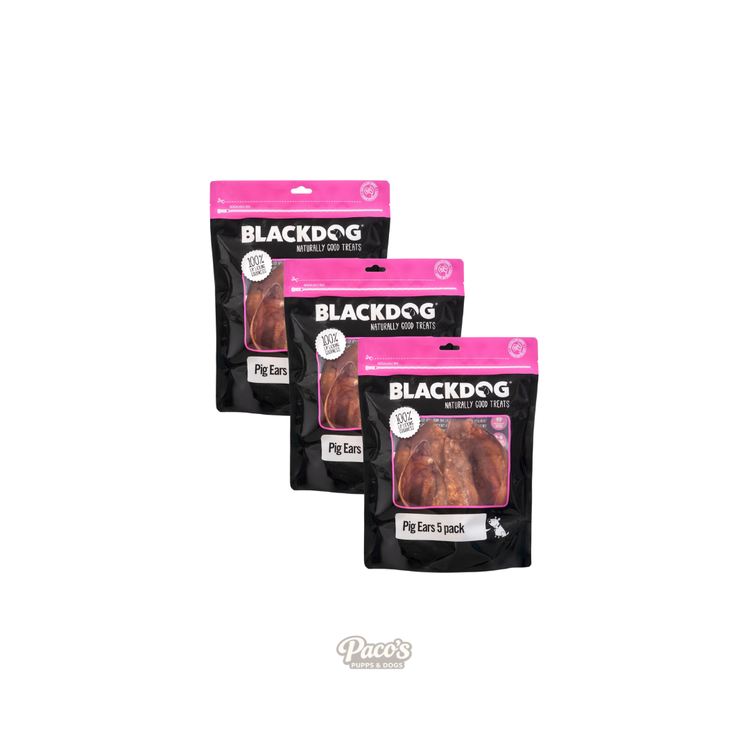 Blackdog Pig Ears - 5pc x 3pk