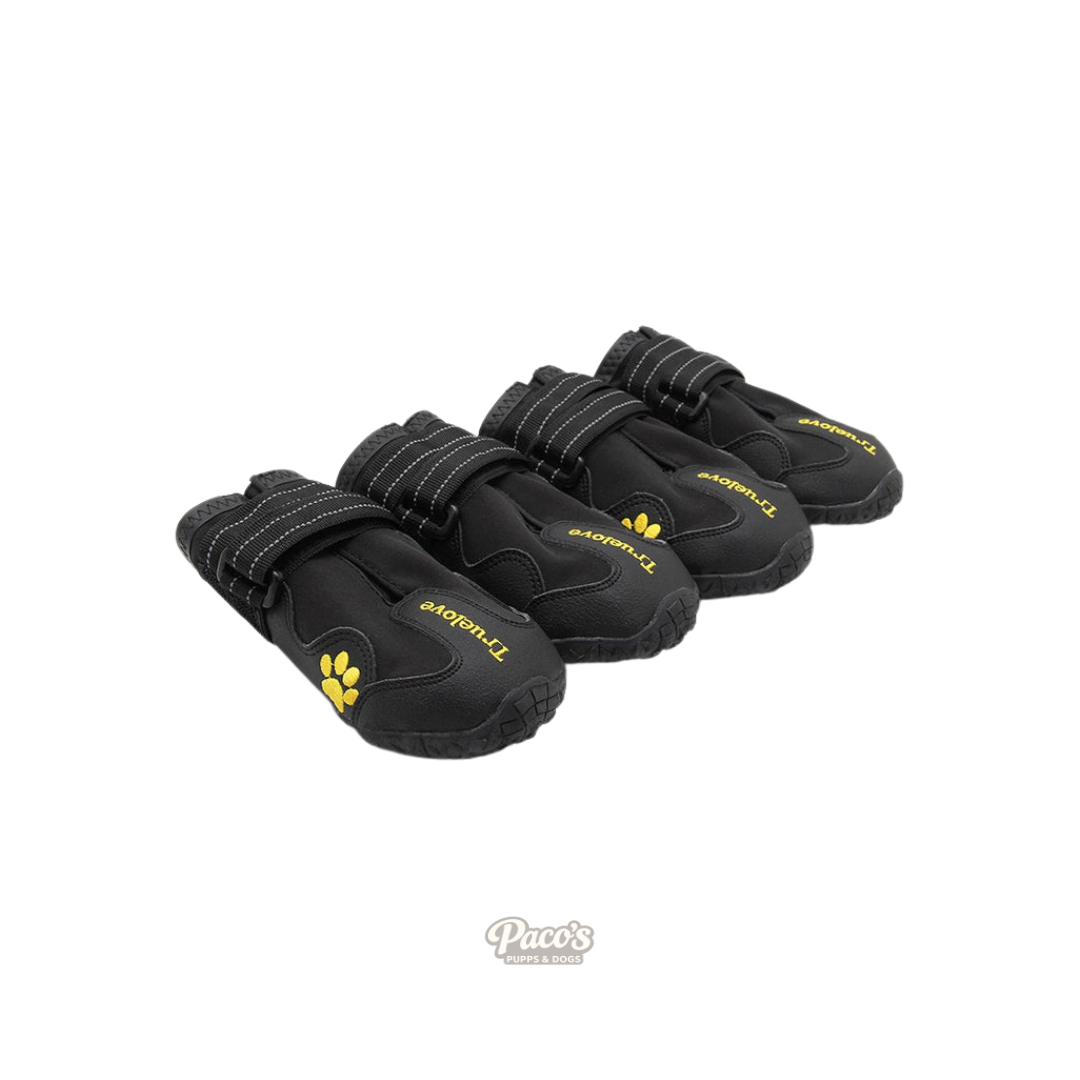 True Love Outdoor Dog Shoes - Black, Size 1
