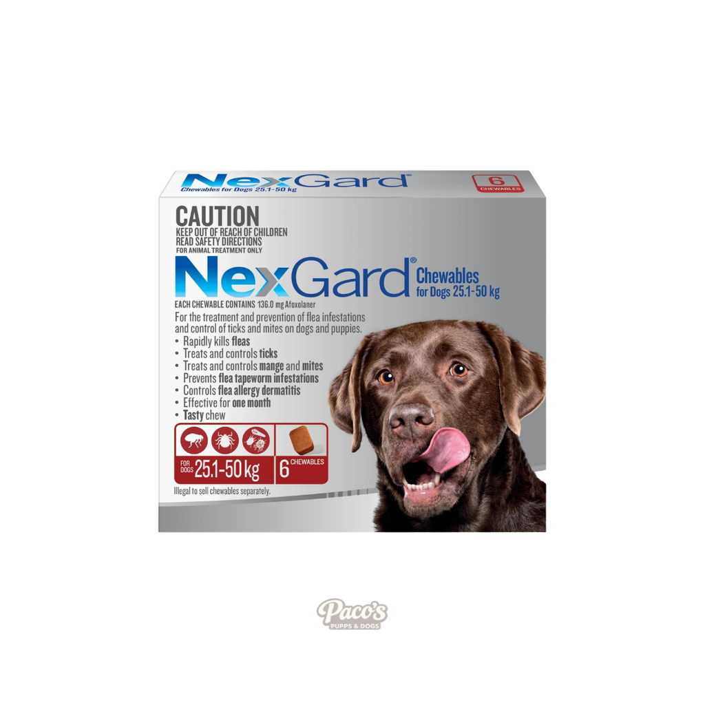 NexGard 25.1 - 50kg Red 3pk