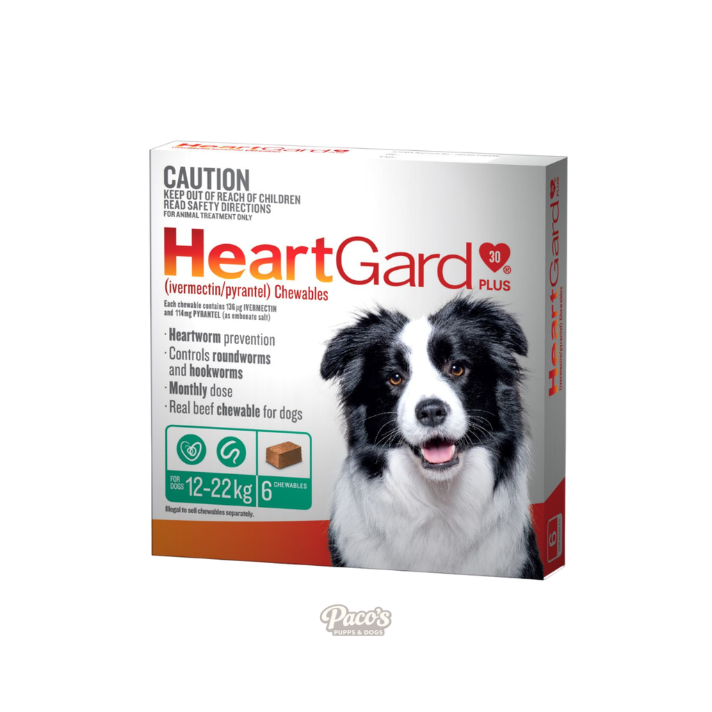 HeartGard 30 Plus 12-22kg Green 6pk