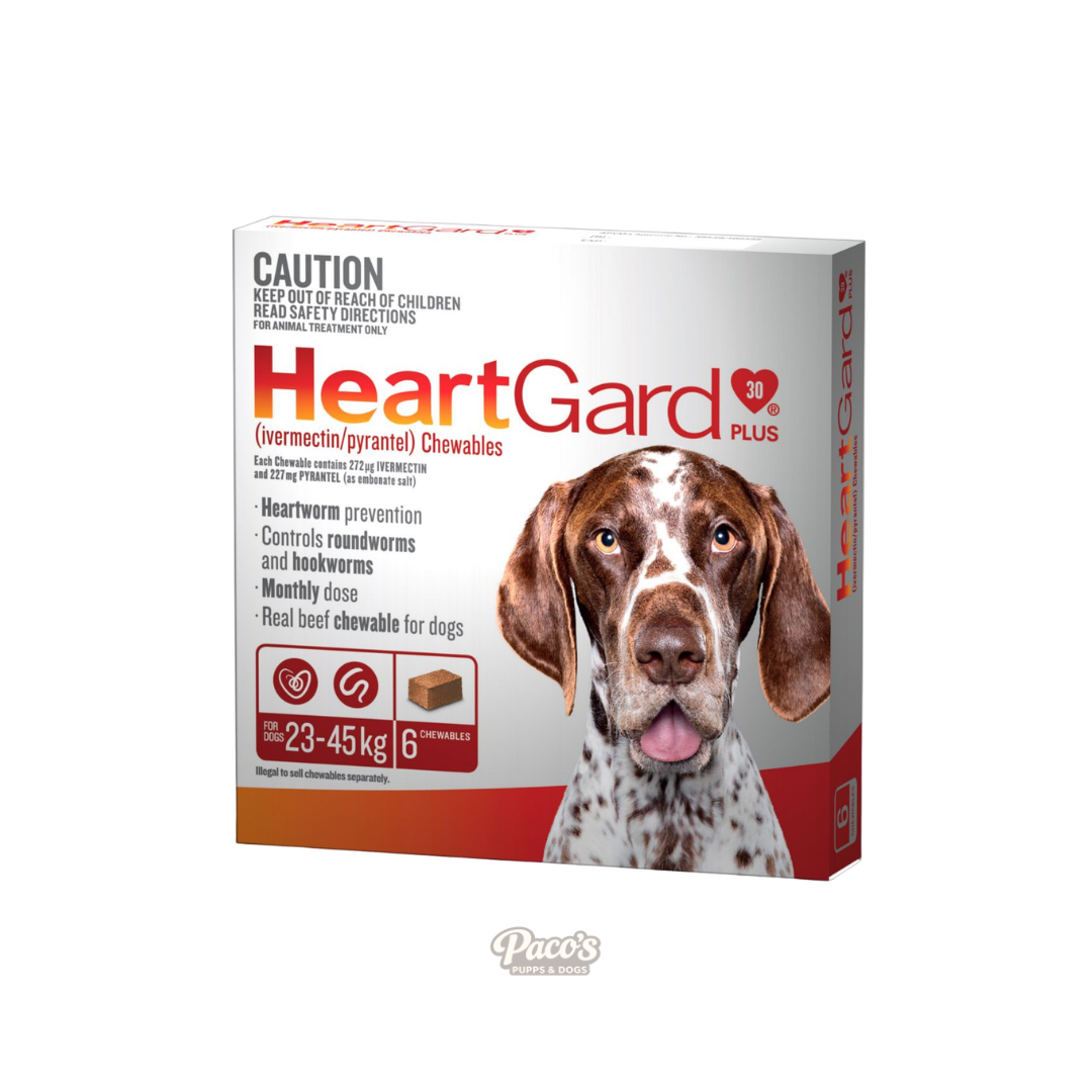 HeartGard 30 Plus 23-45kg Brown 6pk