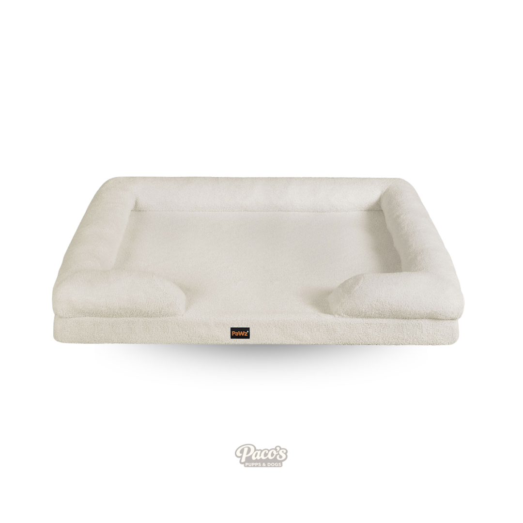 PaWz Memory Foam Sofa - White, XXL