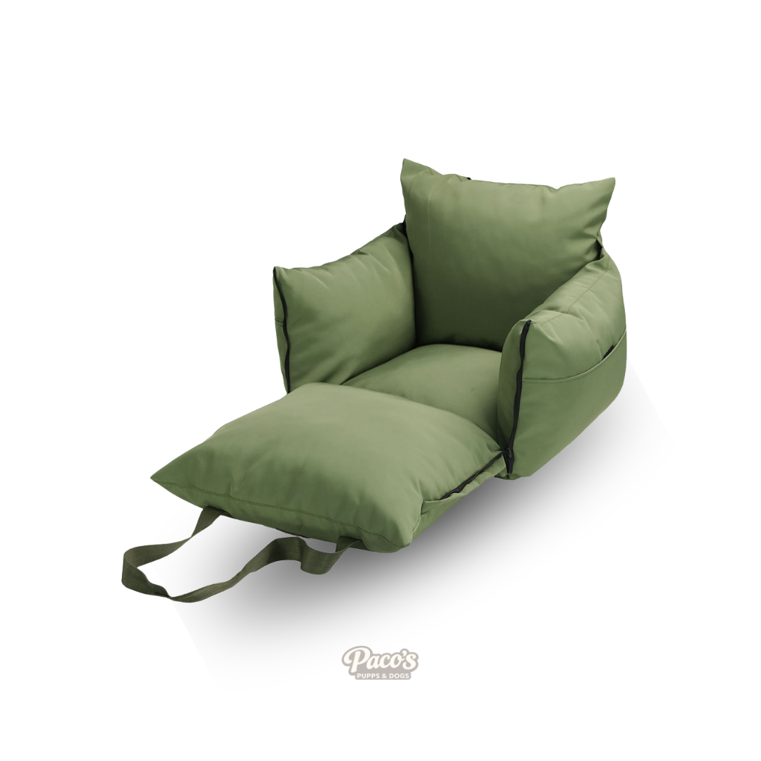 PaWz Dog Comfort Car Seat - Green