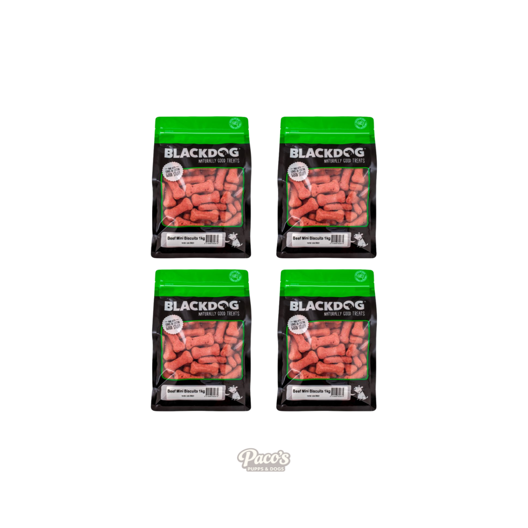Blackdog Mini Beef Biscuits - 1kg x 4pk