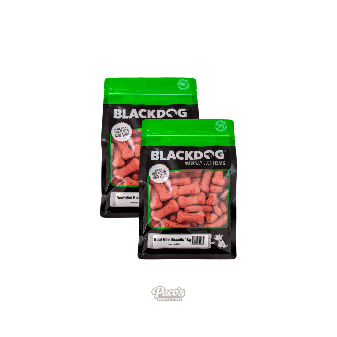 Blackdog Mini Beef Biscuits - 1kg x 2pk