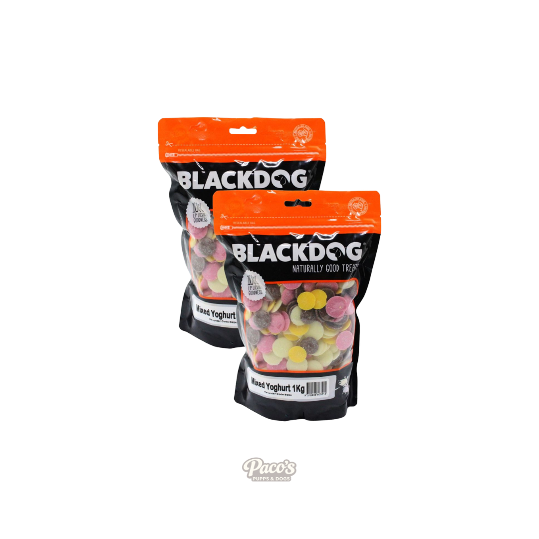 Blackdog Mixed Yoghurt Drops - 1kg x 2pk