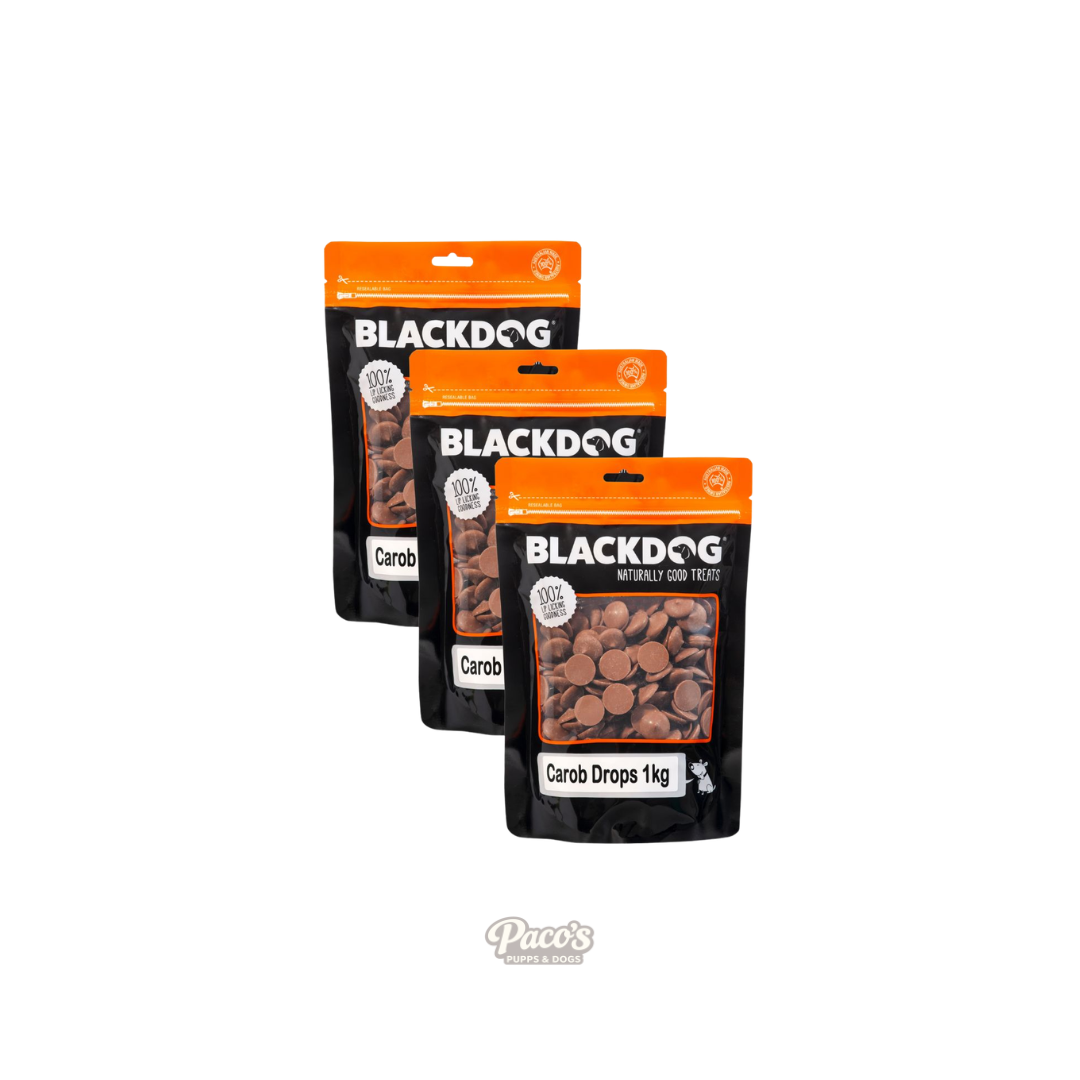 Blackdog Carob Buttons - 1kg x 3pk