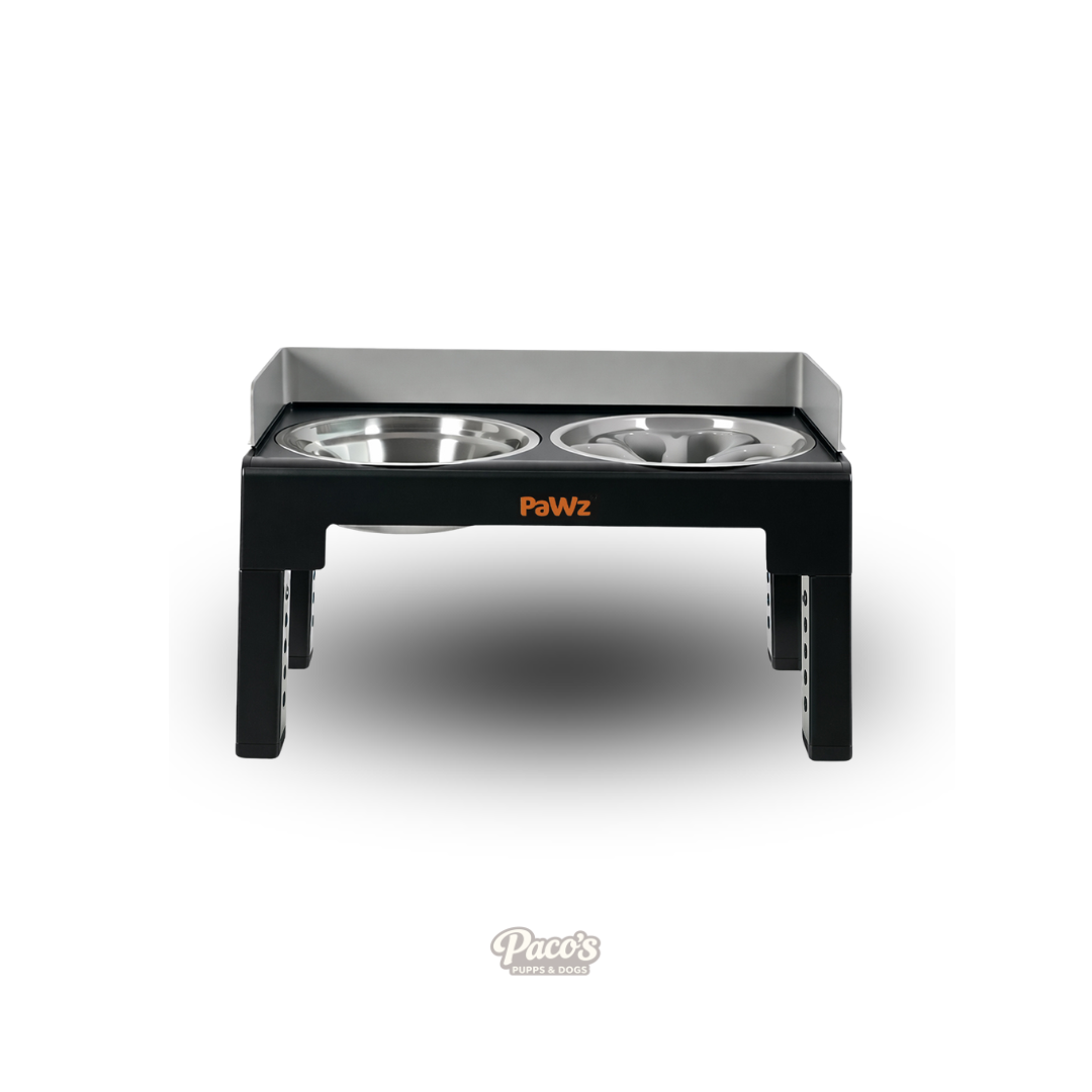 Pawz Elevated Feeder Bowls - Grey